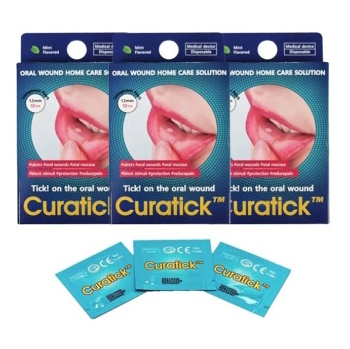 CURATICK Ústní náplasti 10 kusů (Náplasti dělené)