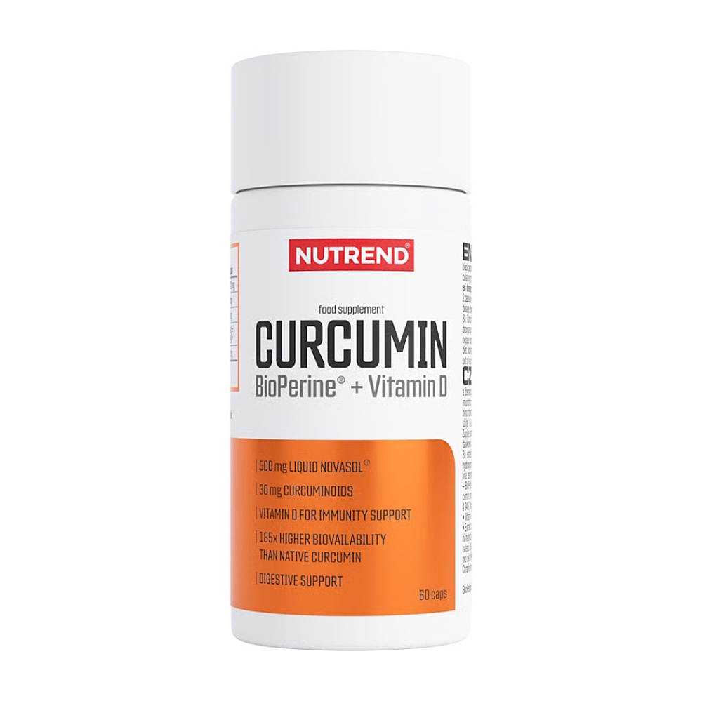 NUTREND Curcumin + bio perine + vitamin D 60 kapslí
