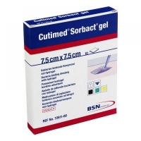 BSN MEDICAL Cutimed Sorbact gel 7.5 x 7.5 cm 10 ks antimikrobiální krytí