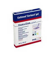 BSN MEDICAL Cutimed Sorbact gel 7.5 x 7.5 cm 10 ks antimikrobiální krytí