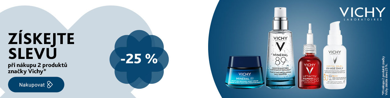 SLEVA 25 % na kosmetiku Vichy