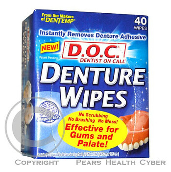 D.O.C. Denture Wipes na čištěnní zubní protézy 40ks
