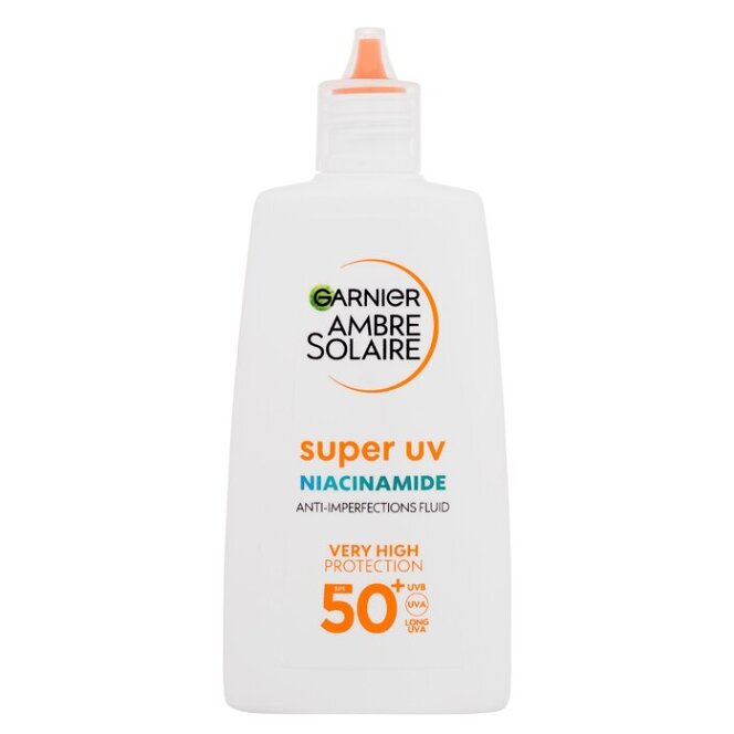 Levně GARNIER Ambre Solaire Super UV Niacinamide SPF50+ Opalovací fluid 40 ml