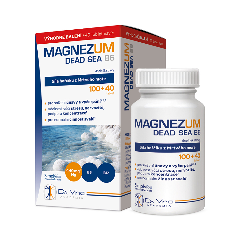 DA VINCI ACADEMIA Magnezum Dead Sea 100 + 40 tablet ZDARMA
