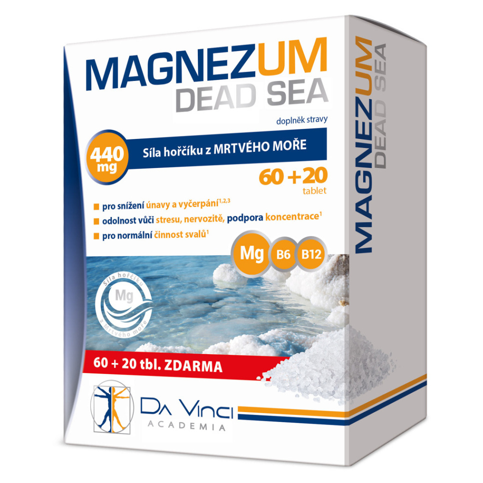 Levně DA VINCI ACADEMIA Magnezum Dead Sea hořčík 80 tablet