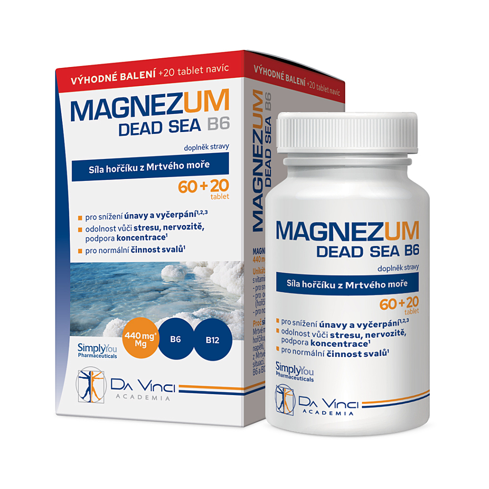 DA VINCI ACADEMIA Magnezum Dead Sea hořčík 80 tablet