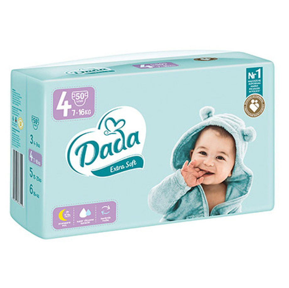 DADA Extra soft plenky velikost 4 7-16kg 48 kusů