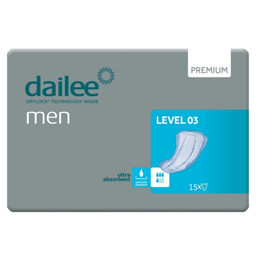 DAILEE Men premium Level 3 inkontinenční vložky 15 kusů