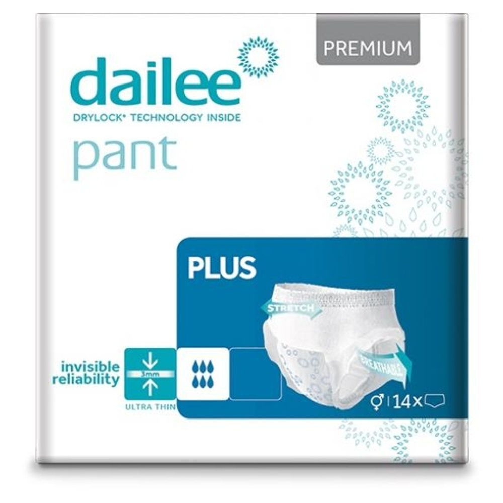 Levně DAILEE Pant Premium PLUS Inkontinenční kalhotky S 14 ks