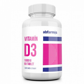 DÁREK ABFARMIS Vitamín D3 1000 IU - 60 tablet