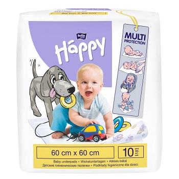 DÁREK BELLA HAPPY Baby podložky 60 x 60 10 kusů