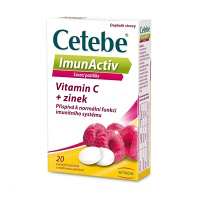 DÁREK CETEBE ImunActiv vitamin C + zinek 20 pastilek