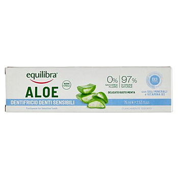 DÁREK EQUILIBRA Aloe Denti Sensibili, zubní pasta na citlivé zuby bez fluoru 75 ml ()