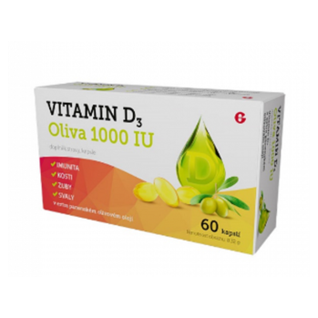 DÁREK GLENMARK Vitamin D3 oliva 1000 IU 60 kapslí
