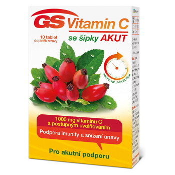 DÁREK GS Vitamin C1000 + šípky Akut 10 tablet
