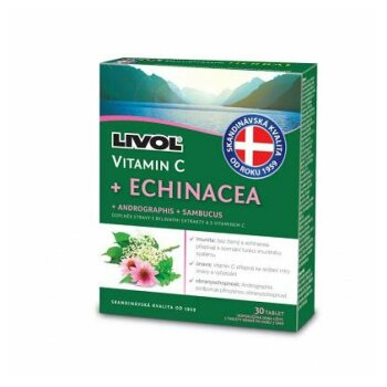 Dárek LIVOL Echinacea + vitamin C 30 tablet