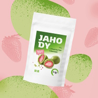 DÁREK MATCHA TEA Mrazem sušené jahody v bílé čokoládě s matcha 70 g