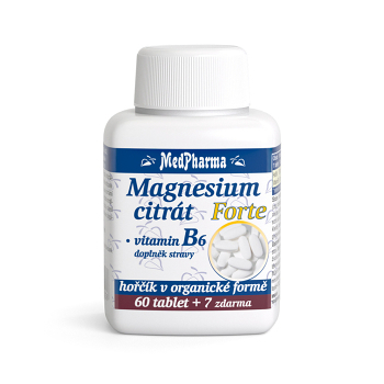 DÁREK MEDPHARMA Magnesium citrát Forte a vitamín B6 67 tablet () - Vícesložkové