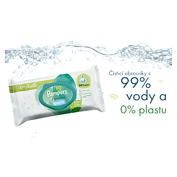 DÁREK PAMPERS ubrousky Sensitive Plastic Free 52 kusů ()