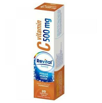 Dárek REVITAL Vitamin C 500 mg pomeranč 20 tablet
