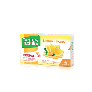 DÁREK TANTUM Natura lemon & honey 15 gumových pastilek