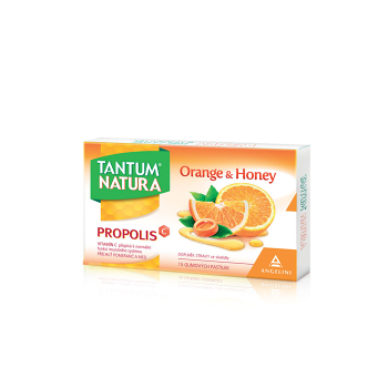 DÁREK Tantum Natura Orange & Honey 15 gumových pastilek ()