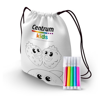 DÁREK Vybarvovací batůžek s fixkami ()