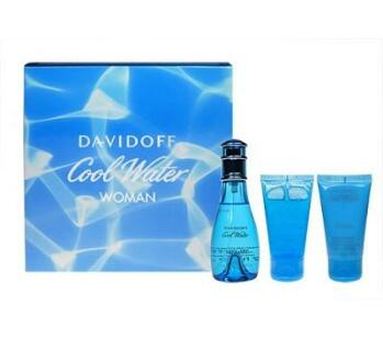 Davidoff Cool Water Toaletní voda 50ml Edt 50ml + 50ml tělové mléko + 50ml sprchový gel 
