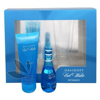 Davidoff Cool Water Woman - toaletní voda s rozprašovačem 30 ml + sprchový gel 75 ml