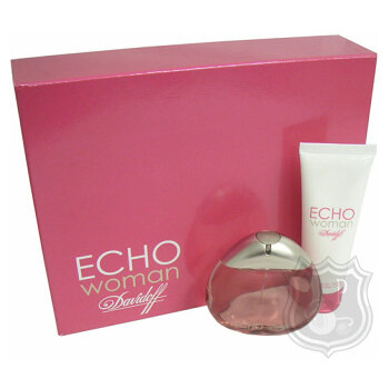 Davidoff Echo Woman - parfémová voda s rozprašovačem 50 ml + tělové mléko 75