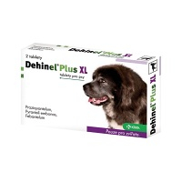 DEHINEL Plus XL veterinární tablety pro psy 2 ks