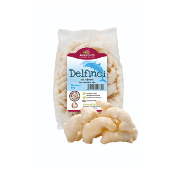 AMARANTH Delfínci se sýrem 80 g (Bezlepkové křupky a cereálie) - Slané