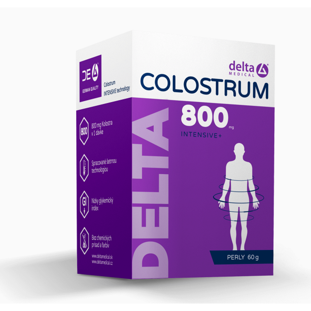 Levně DELTA MEDICAL Colostrum 800 mg intensive perly 60 g