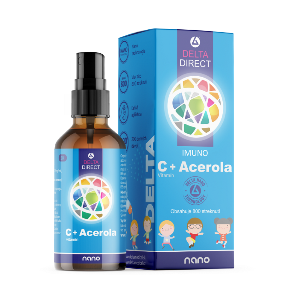E-shop DELTA DIRECT Kids imuno vitamín C + acerola sprej na pokožku 100 ml