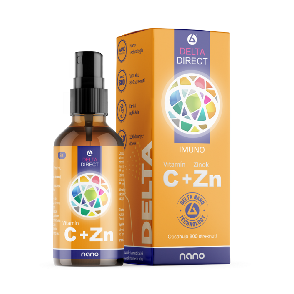 E-shop DELTA DIRECT Imuno vitamín C + zinek sprej na pokožku 100 ml