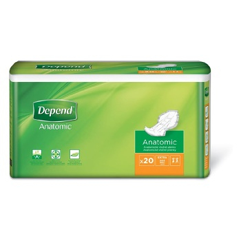 DEPEND® Vložné pleny Extra 20 kusů (Inkontinenční vložné pleny)