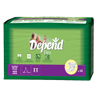 DEPEND® Plenkové kalhotky Flex Super Plus velikost L 14 kusů