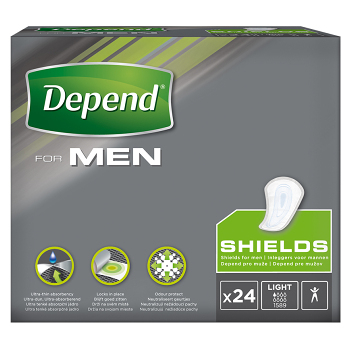 DEPEND® Inkontinenční pomůcky pro muže 1 24 kusů (Inkontinenční vložky)