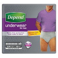 DEPEND Maximum inkontinenční kalhotky pro muže velikost S/M 10 kusů