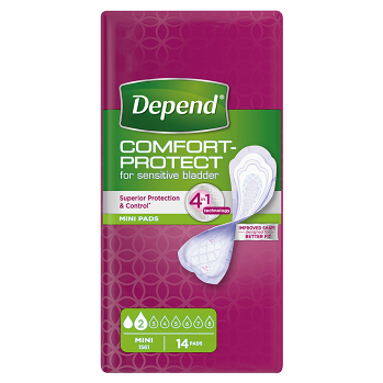 DEPEND® Dámské vložky Mini 14 kusů (Inkontinenční vložky)