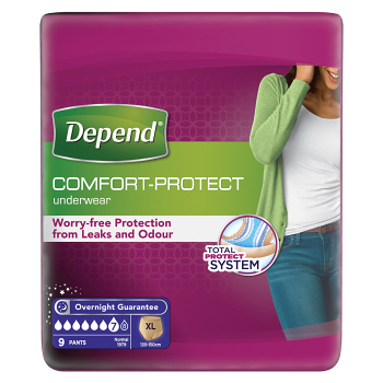 DEPEND Normal inkontinenční kalhotky velikost XL 9 kusů (Inkontinenční kalhotky natahovací)