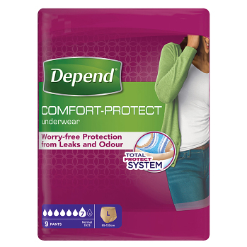 DEPEND Normal inkontinenční kalhotky velikost L 9 kusů (Inkontinenční kalhotky natahovací)