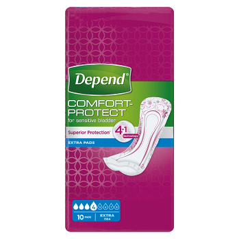 DEPEND® Dámské vložky Extra 10 kusů (Inkontinenční vložky)