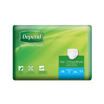 DEPEND® Plenkové kalhotky Slip Normal velikost XL 15 kusů (Inkontinenční kalhotky zalepovací)