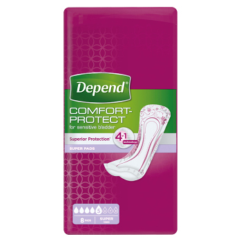 DEPEND® Dámské vložky Super 8 kusů (Inkontinenční vložky)