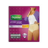 DEPEND Super natahovací kalhotky pro ženy s vyšším pasem XL 9 kusů