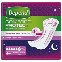 DEPEND Super plus inkontinenční vložky 6 kapek  6 kusů