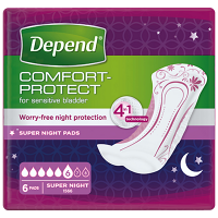 DEPEND Super plus inkontinenční vložky 6 kapek  6 kusů