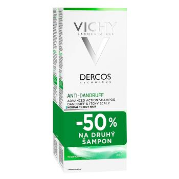 VICHY Dercos Šampon proti lupům na normální až mastné vlasy DUO 200 ml + 200 ml