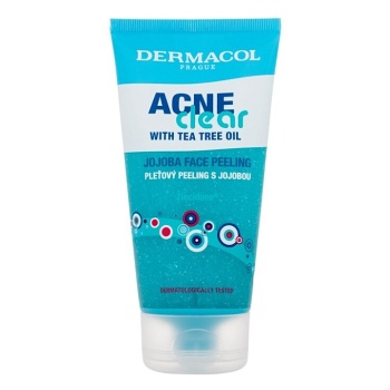 DERMACOL AcneClear Pleťový peeling s jojobou 150 ml (Akné)